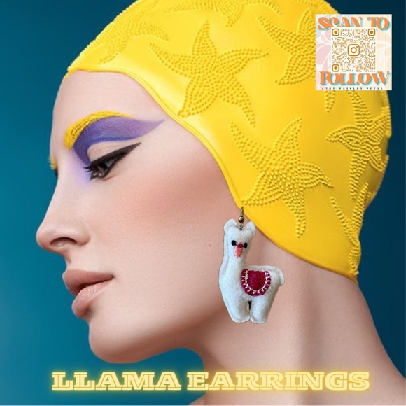 LLAMA EARRINGS - Picture 1 of 10